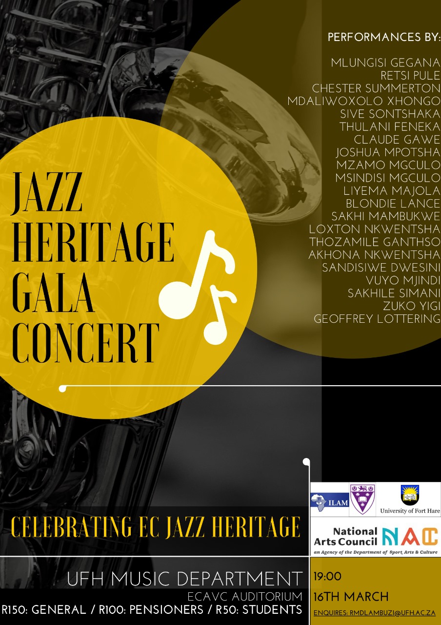 Celebrating Eastern Cape Jazz Heritage Concert Poster 